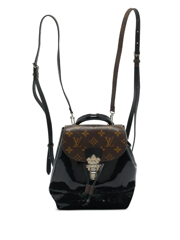 hot springs louis vuitton backpack Louis Vuitton Pre-Owned Hot Springs monogram-pattern Backpack | Black