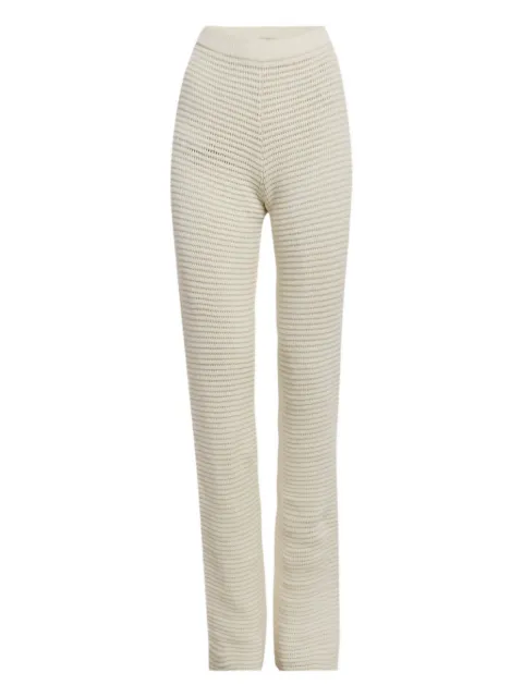 Nanushka elastic-waist knitted trousers