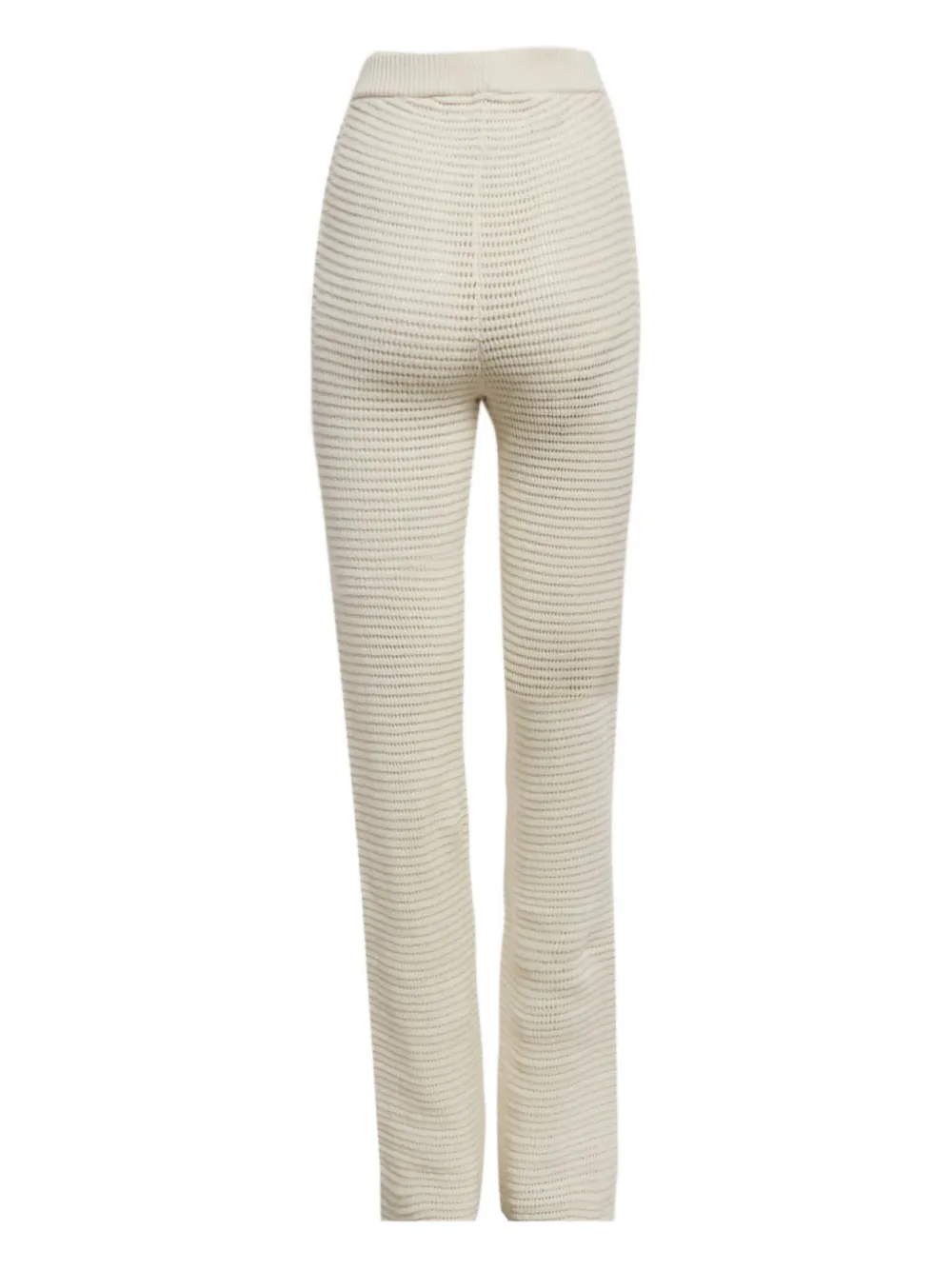 Nanushka elastic-waist knitted trousers - Beige