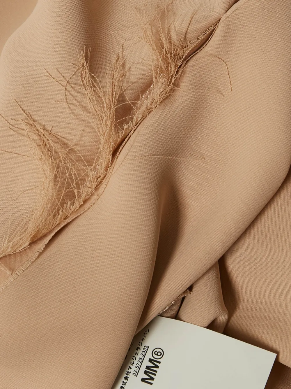 Maison Martin Margiela Pre-Owned oversized ruffle dress - Beige