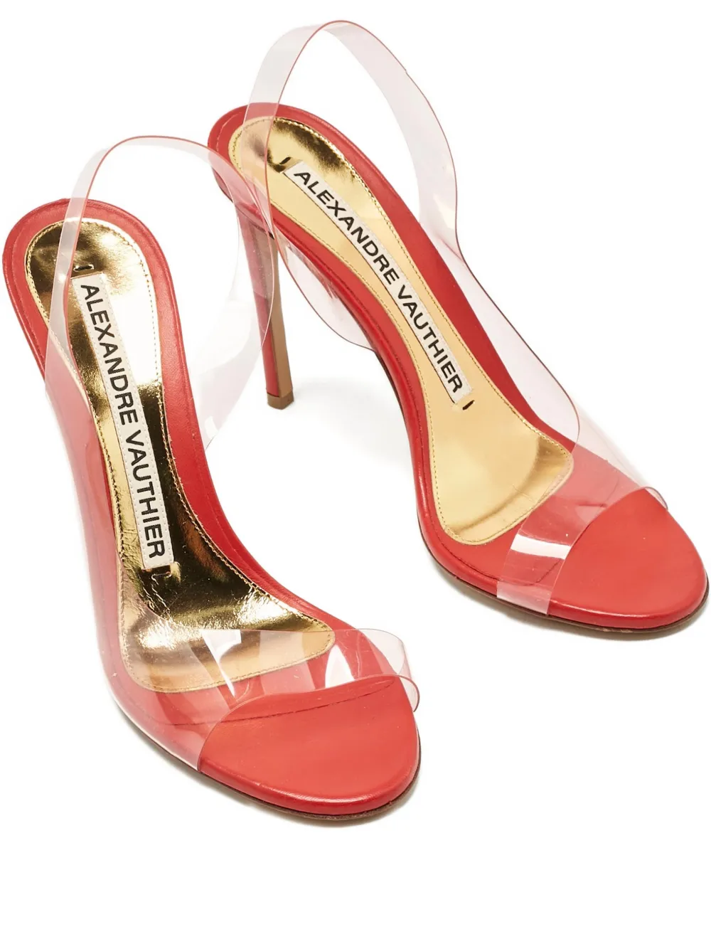 Alexandre Vauthier slingback sculpted-heel sandals 10 cm - Bianco