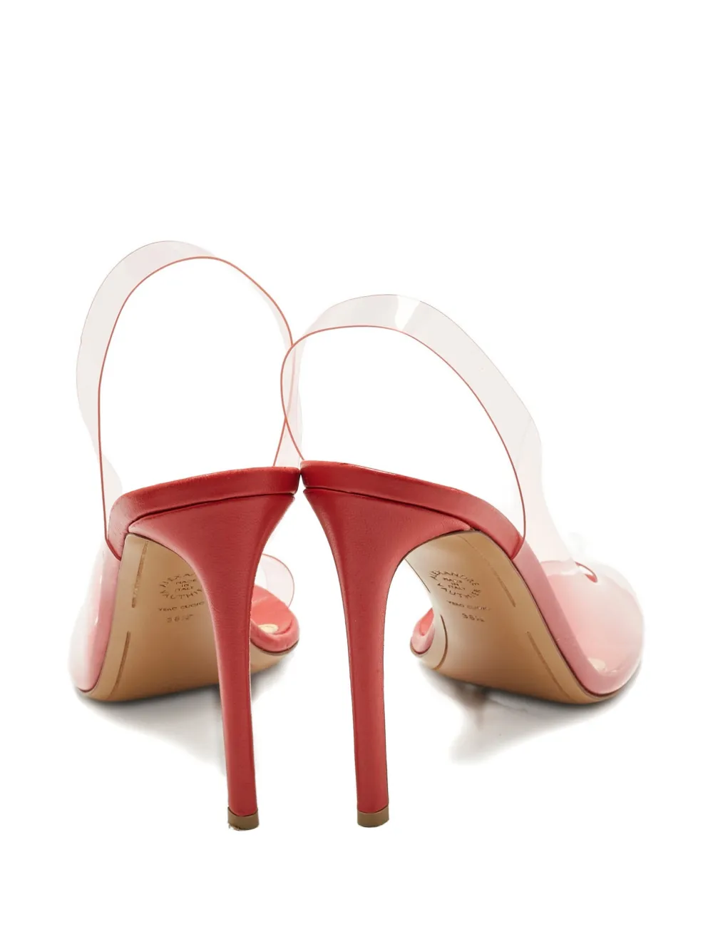 Alexandre Vauthier slingback sculpted-heel sandals 10 cm - Wit