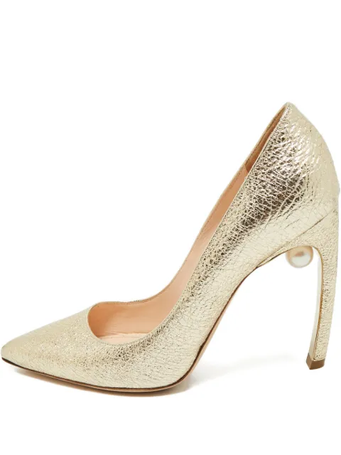 Nicholas Kirkwood leather embellished pumps