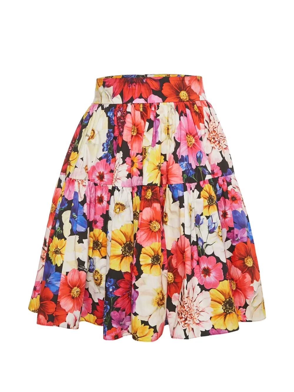 Dolce & Gabbana Pre-Owned floral-pattern midi skirt - Rosso