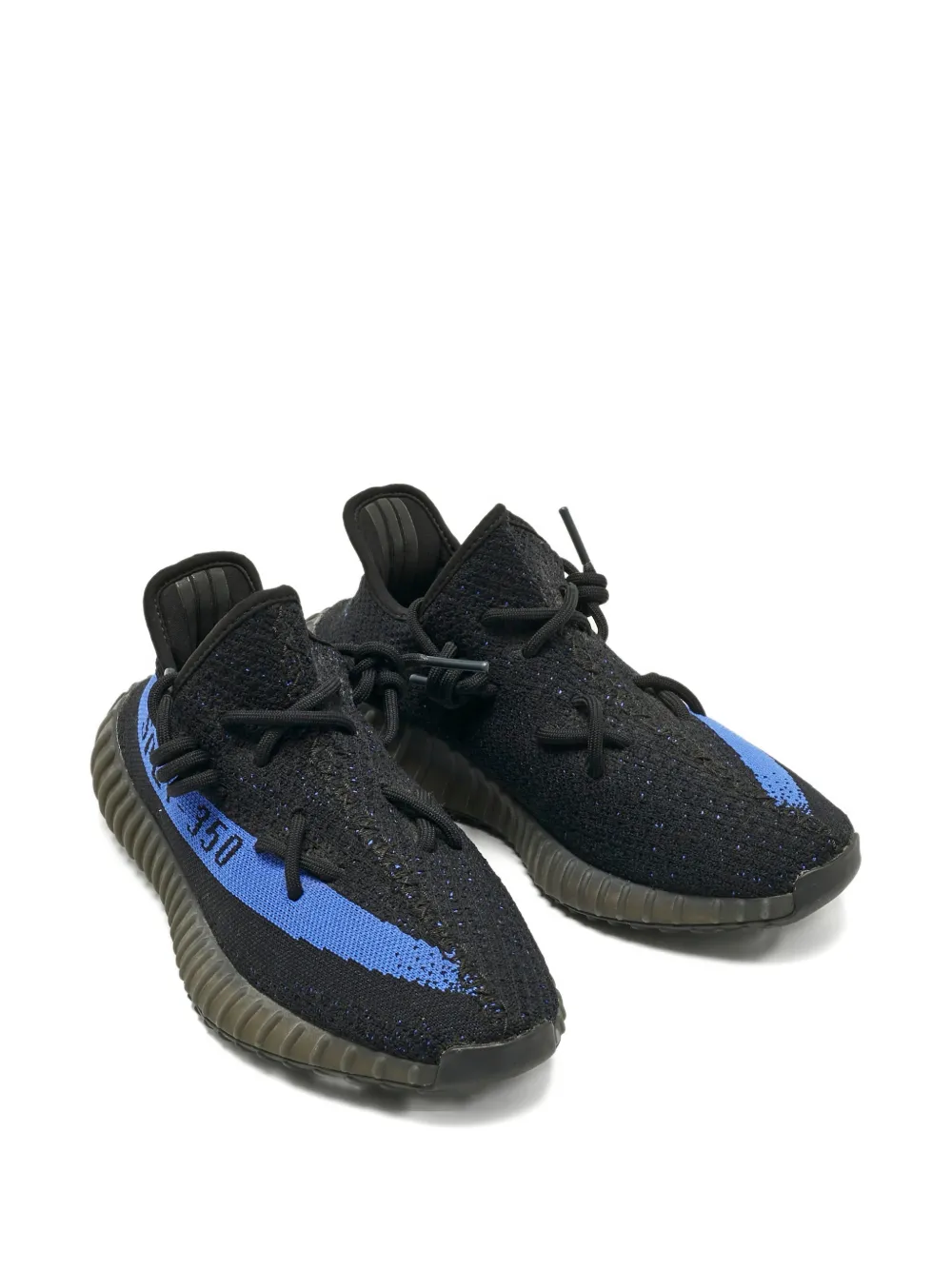 Adidas Yeezy Boost 350 V2 knitted striped sneakers - Zwart