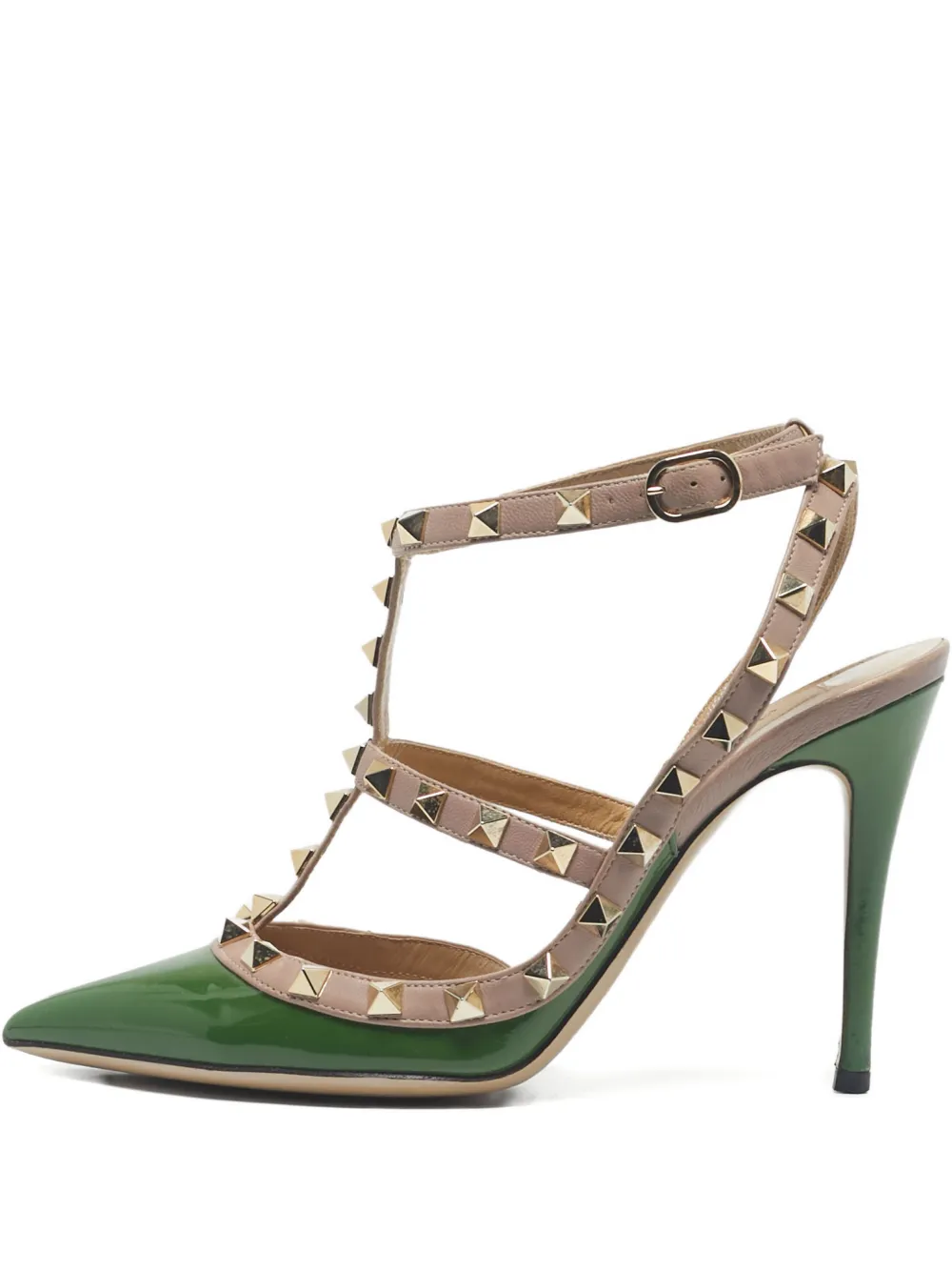 Valentino Garavani Pre-Owned Rockstud strap pumps - Toni neutri