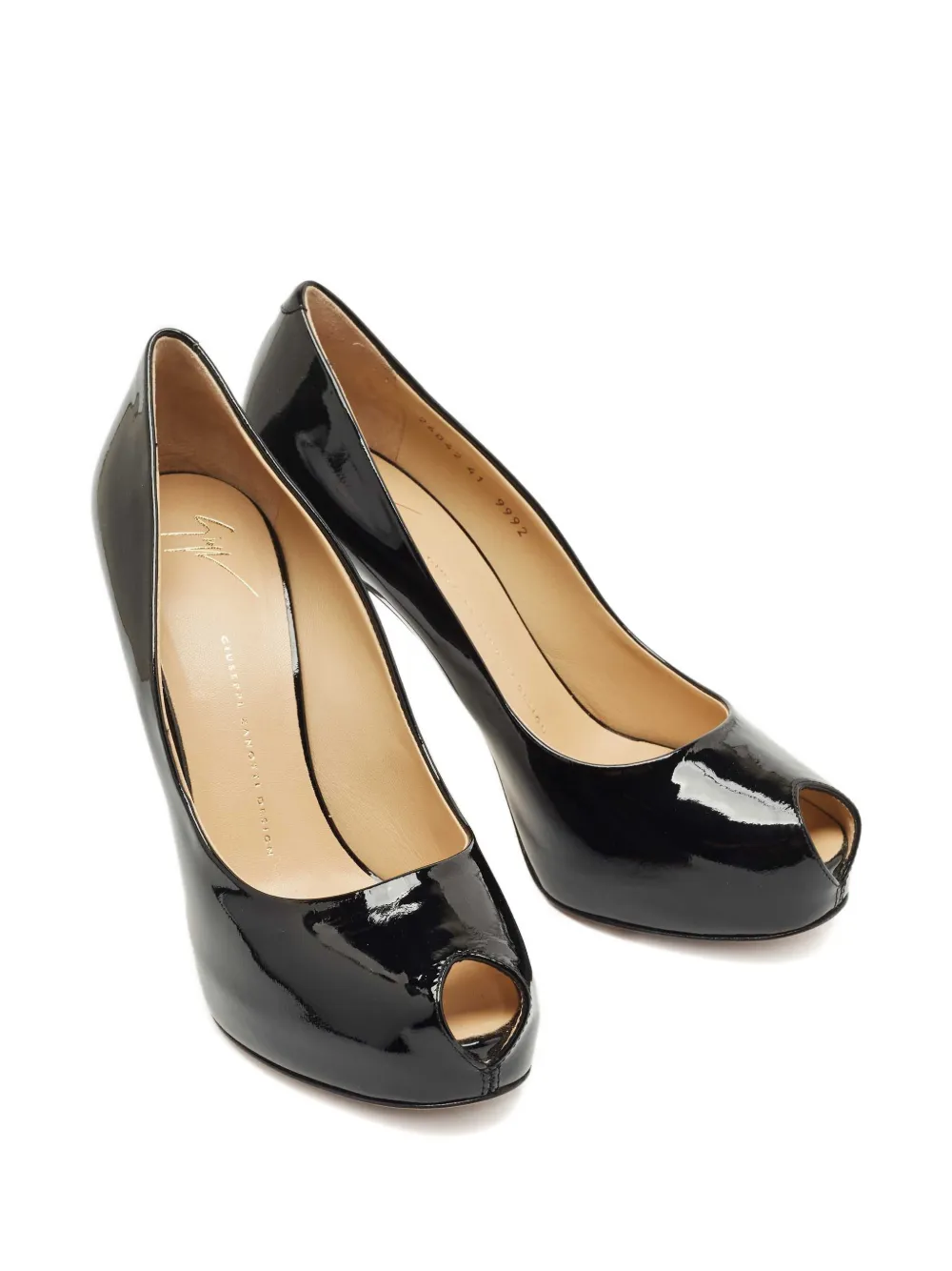 Giuseppe Zanotti Peep-toe heeled pumps - Zwart