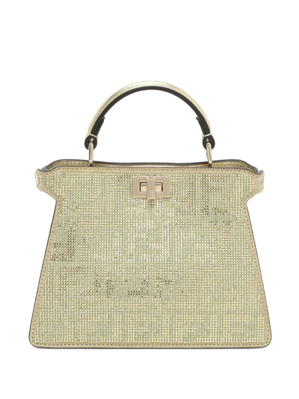 Fendi Pre-Owned Peekaboo embellished suede tote bag - Verde