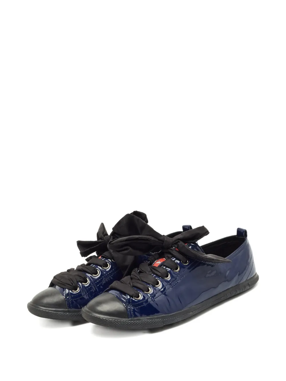 Prada Pre-Owned lace-up sneakers - Blauw