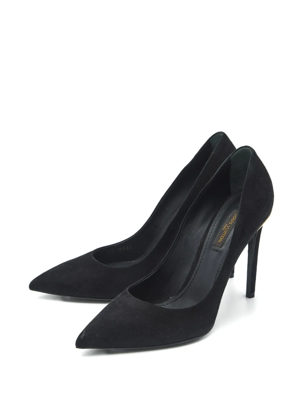 Louis Vuitton Pre-Owned pointed-toe suede pumps - Zwart