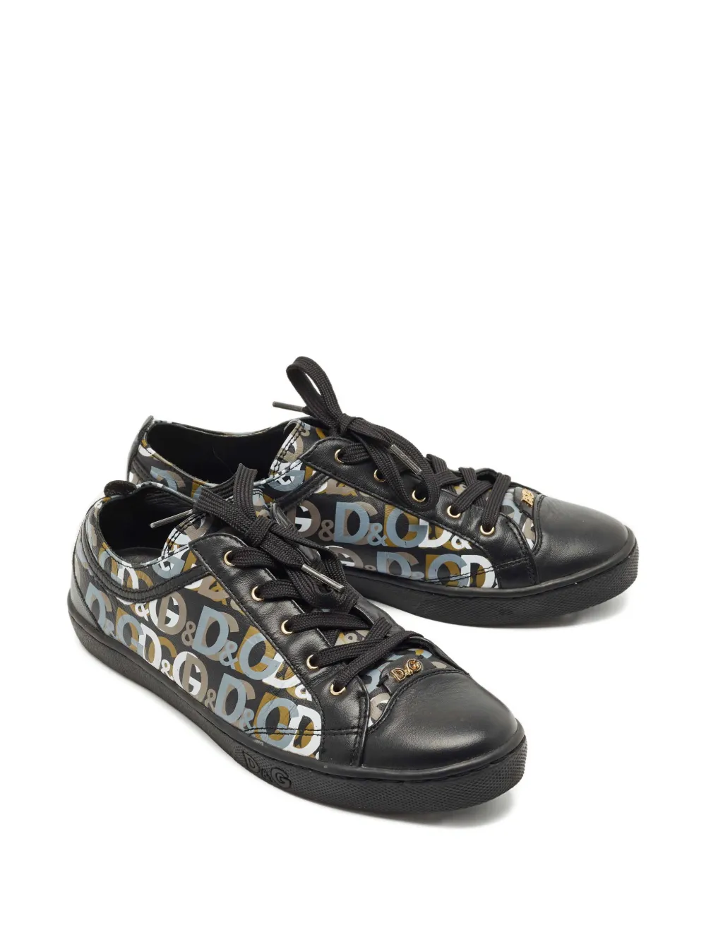 Dolce & Gabbana Pre-Owned log-print sneakers - Zwart