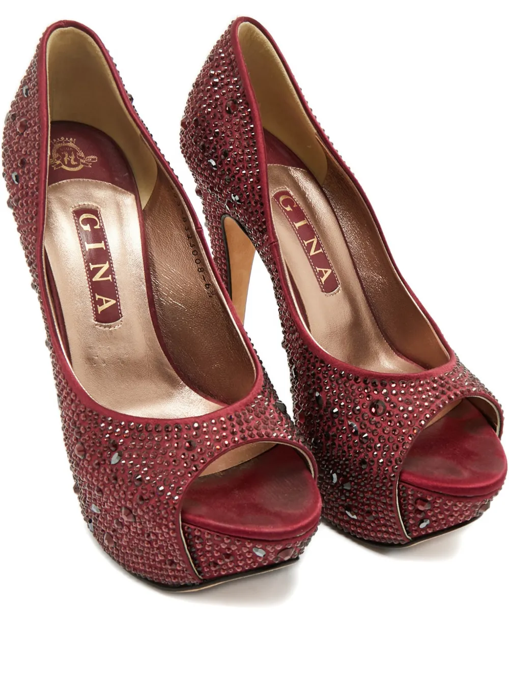 Gina crystal sandals - Rot