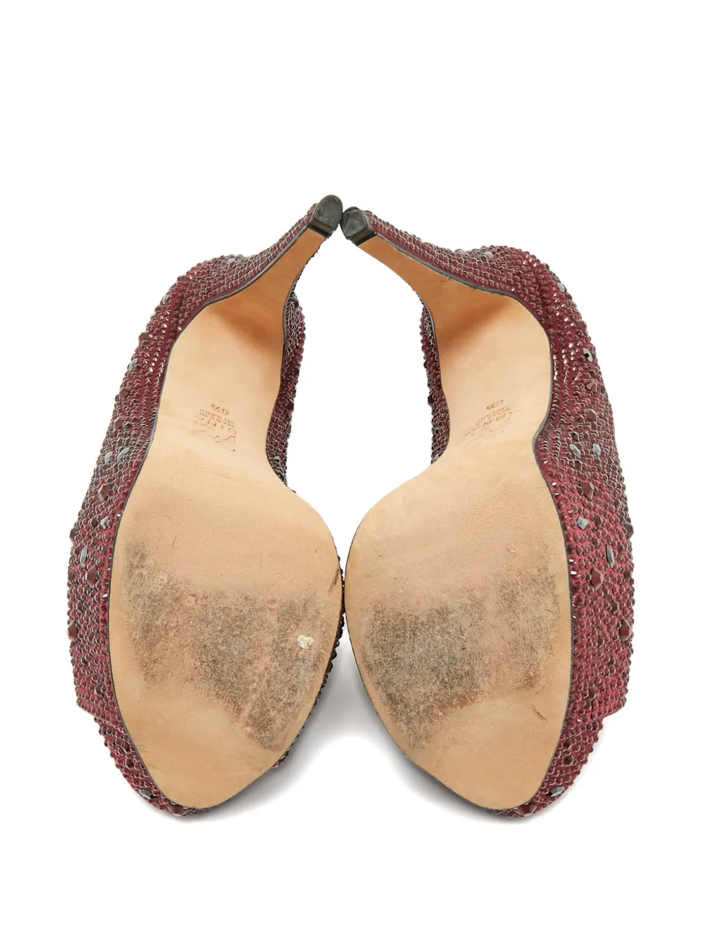 Gina crystal sandals - Rood