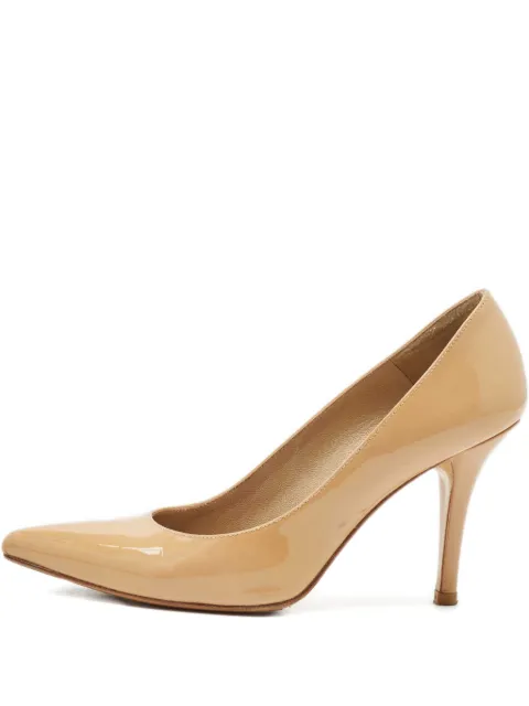 Stuart Weitzman pointed-toe leather pumps