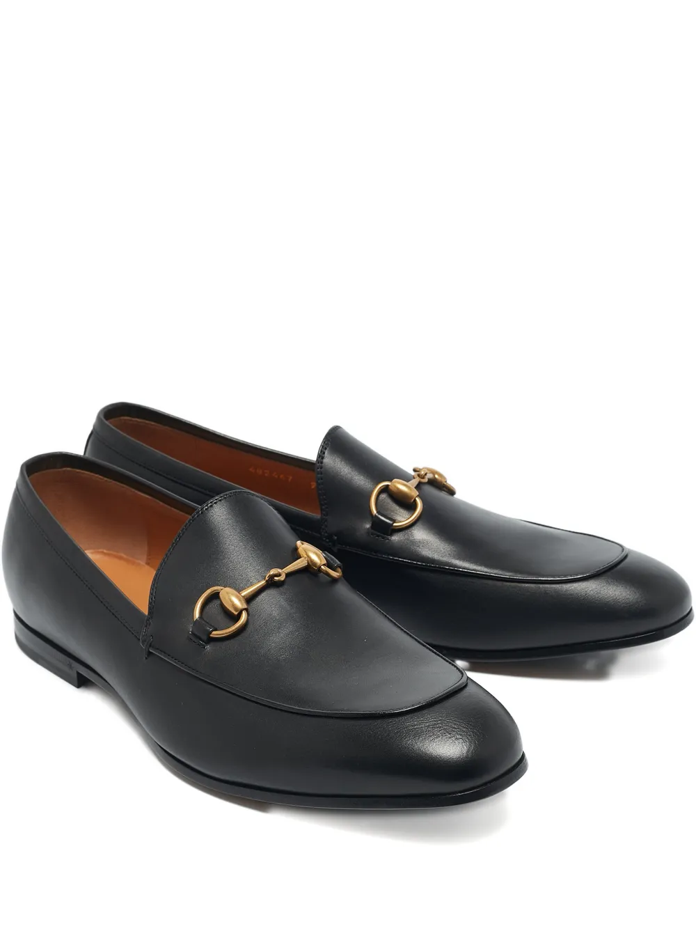 Gucci Pre-Owned Jordaan horsebit-detail loafers - Nero