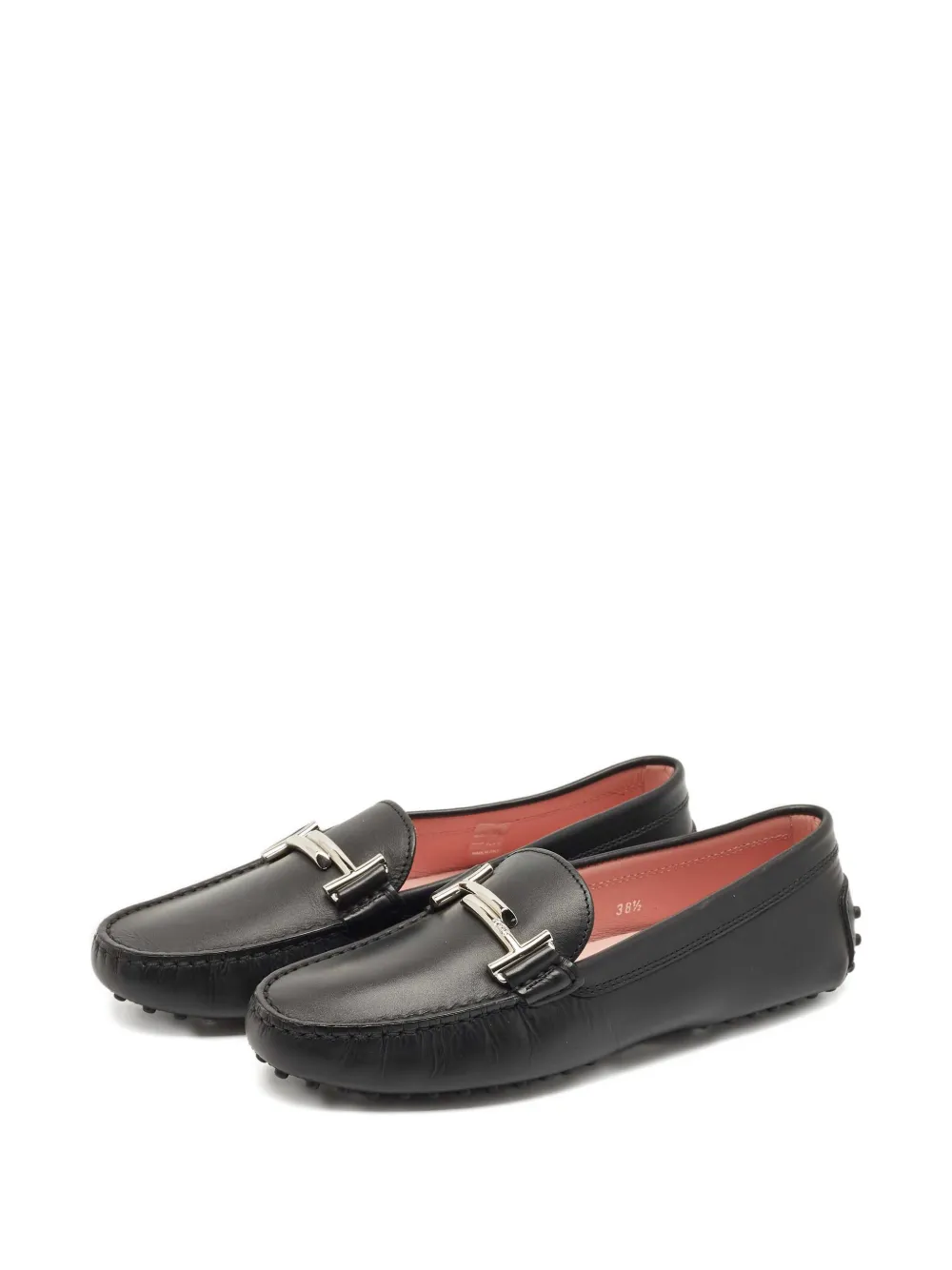 Tod's Vintage Double T leather loafers - Zwart