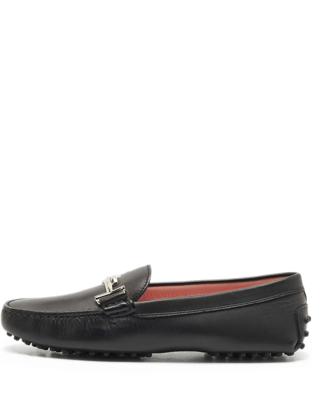 Tod's Vintage Double T leather loafers - Schwarz