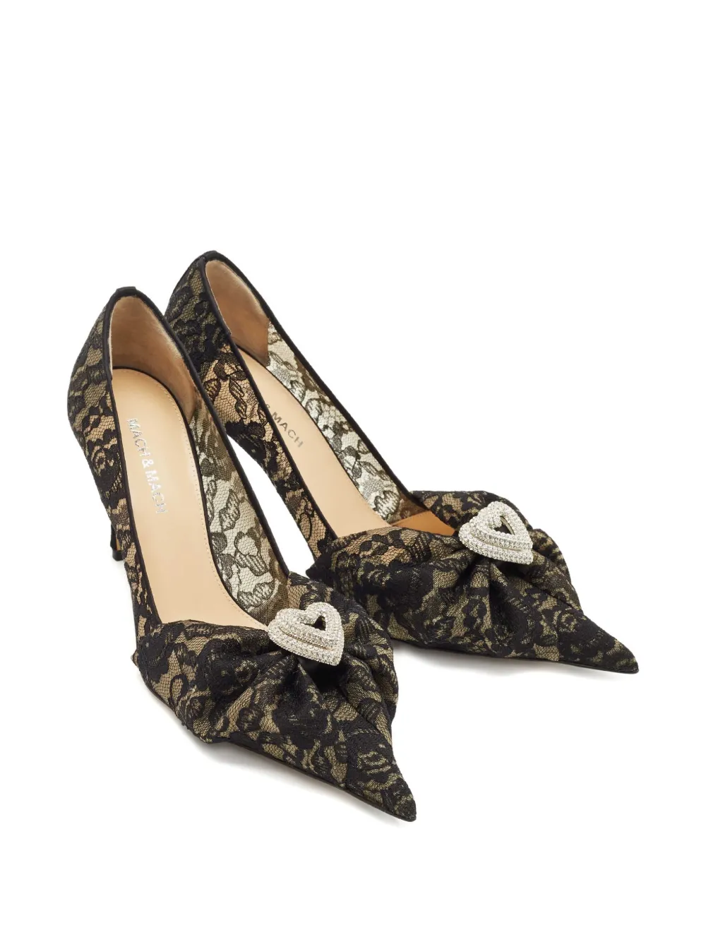 MACH & MACH lace pumps - Zwart