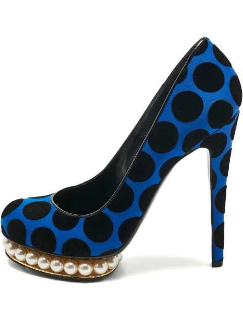 Nicholas Kirkwood Casati polka-dot platform pumps