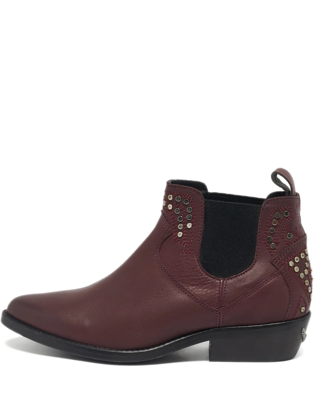 Zadig&Voltaire Thylana studded leather boots - Rosso