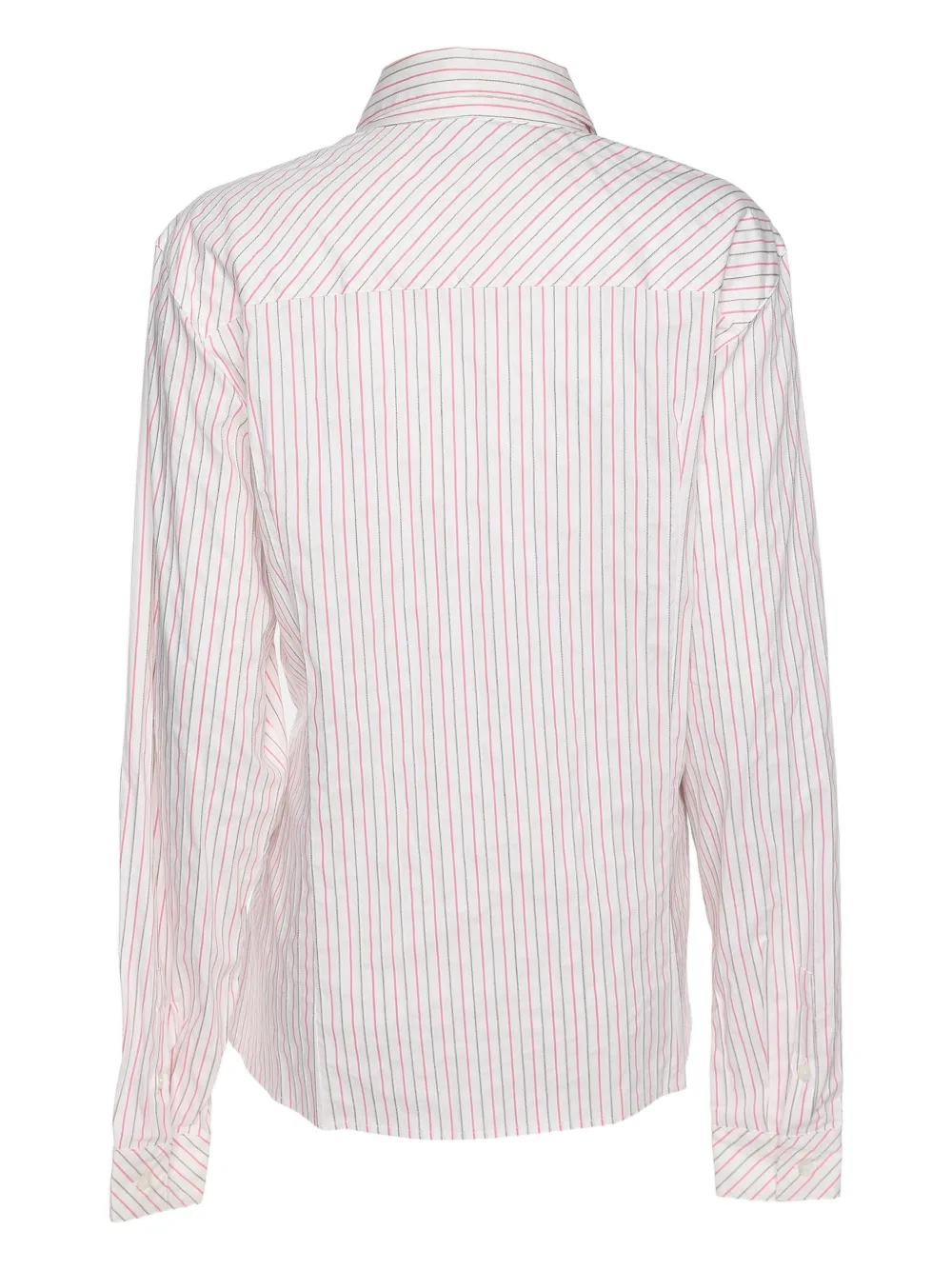  Marina Rinaldi Chemise Rayée à Col Détachable - Blanc 