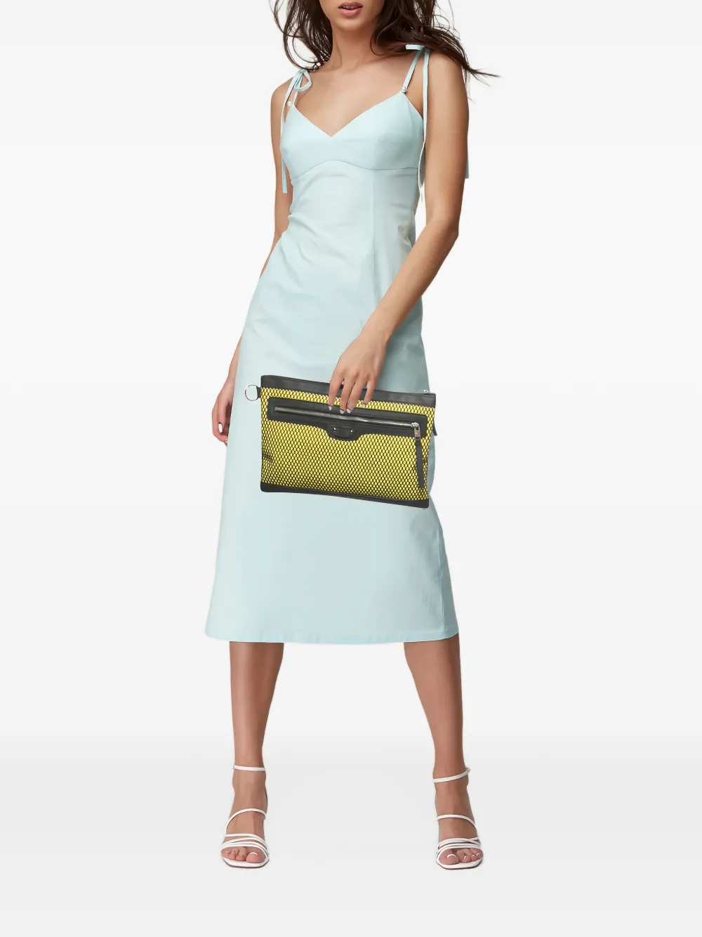 Balenciaga Pre-Owned Clutch aus Leder - Gelb
