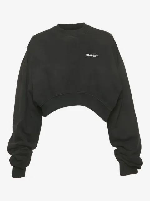 Off-White Pre-Owned cotton logo-embroidered sweatshirt