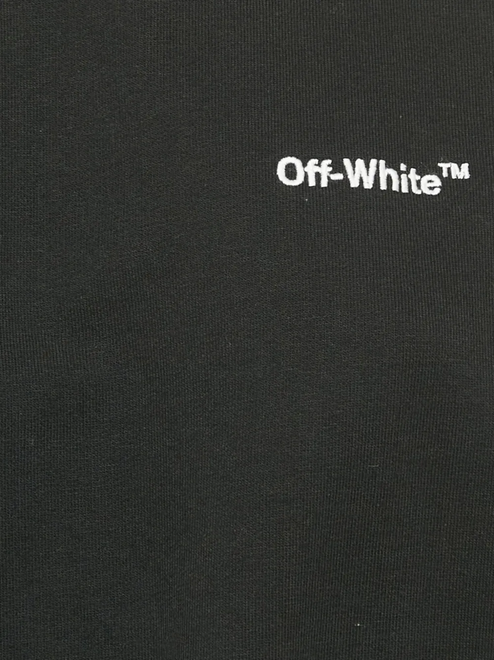  Off-white Pre-owned Sudadera Con Logo Bordado - Negro 
