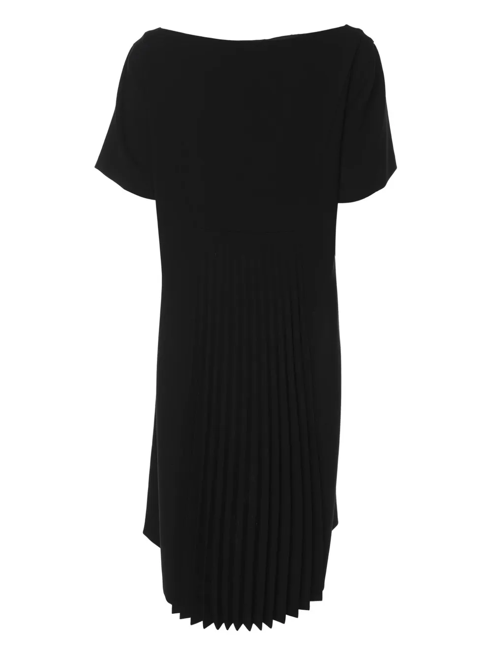  Marina Rinaldi Robe Mi-longue Plissée - Noir 