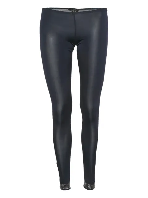 Elisabetta Franchi studded-hem leggings