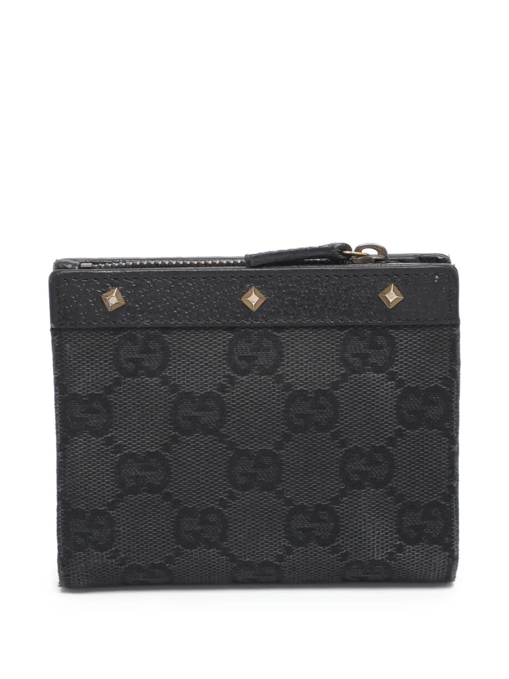 Gucci Pre-Owned canvas stud wallet - Grigio