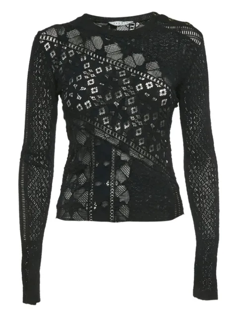 SANDRO lace long-sleeve top