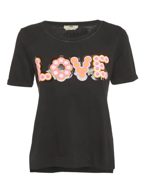 Fendi Pre-Owned t-shirt à Love imprimé