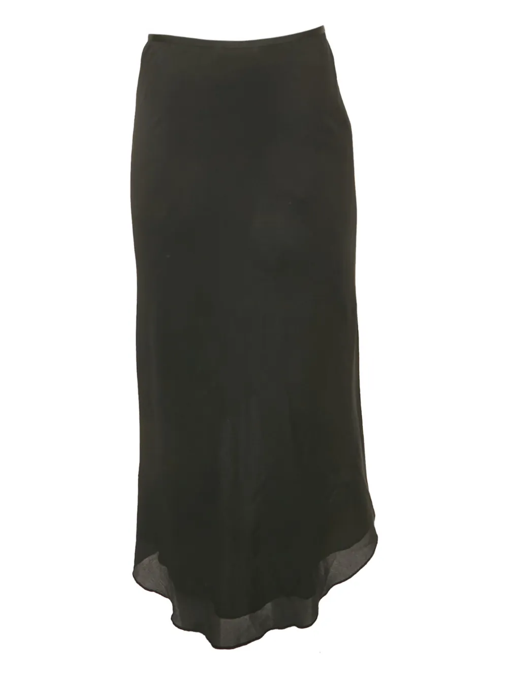 Diane Von Furstenberg Vintage ruffled asymmetric skirt - Zwart