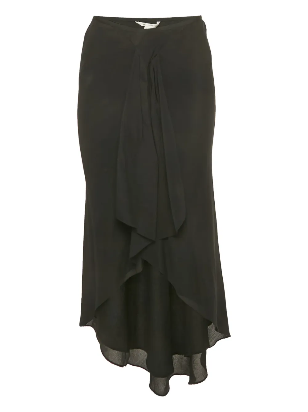 Diane Von Furstenberg Vintage ruffled asymmetric skirt - Nero