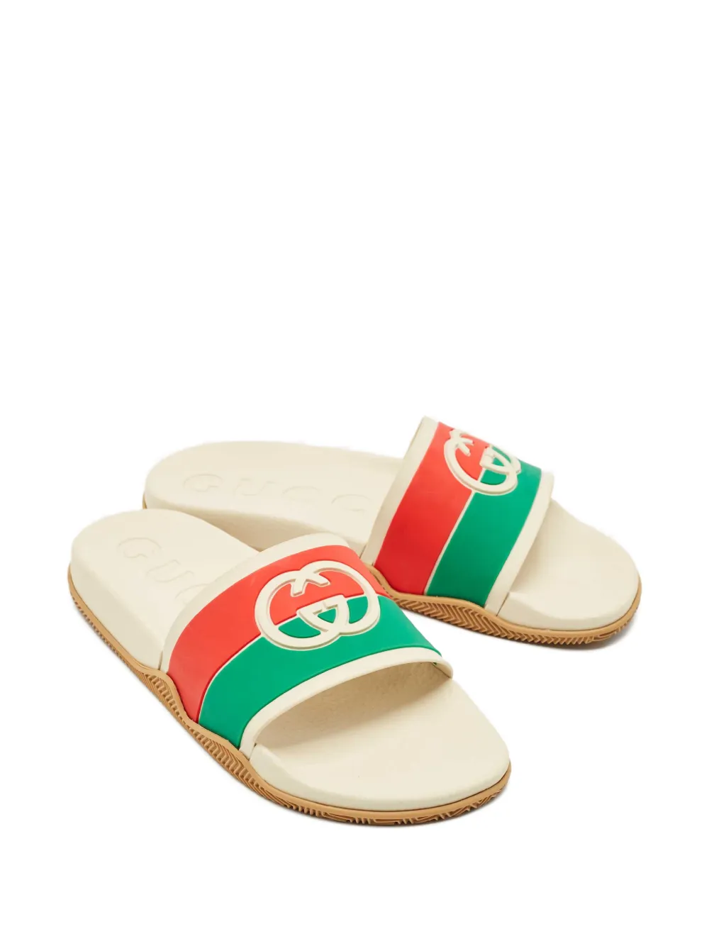 Gucci Pre-Owned stripe slides | Image 2