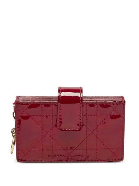 Christian Dior Pre-Owned gusset leather card holder