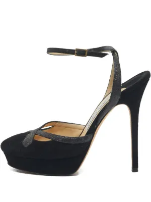Jimmy Choo Pre-Owned アンクルストラップ サンダル | ブラック Jimmy Choo Pre-Owned アンクルストラップ サンダル | ブラック