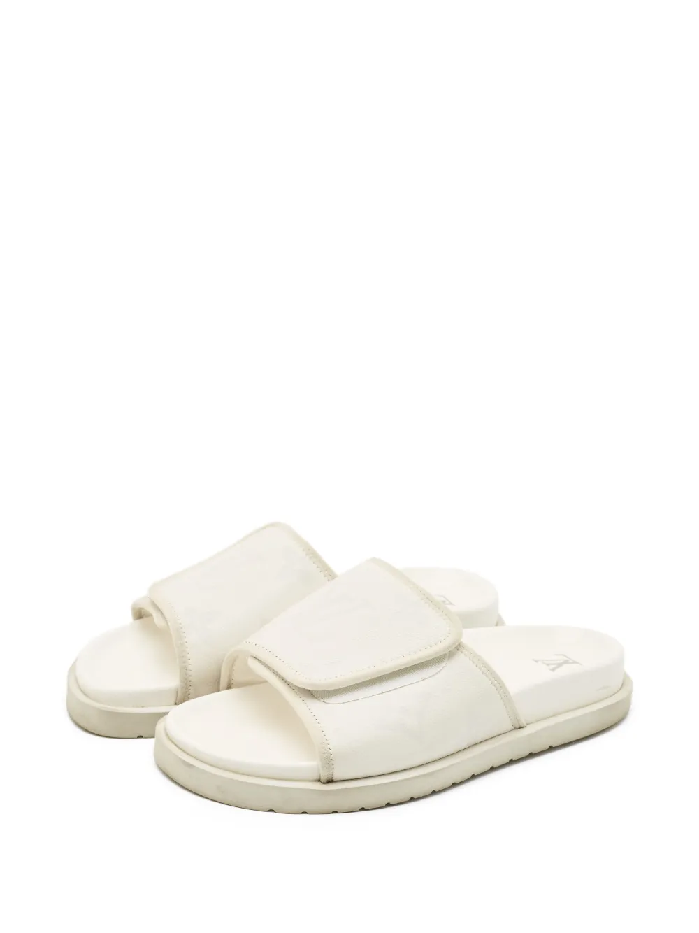 Louis Vuitton Pre-Owned monogram flat slides | Image 2