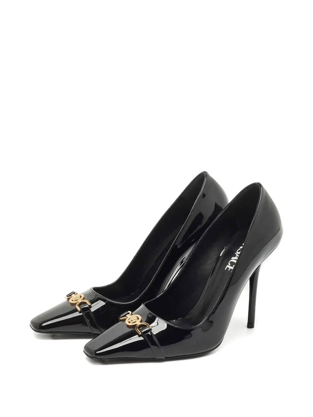 Versace Pre-Owned leather pumps - Zwart