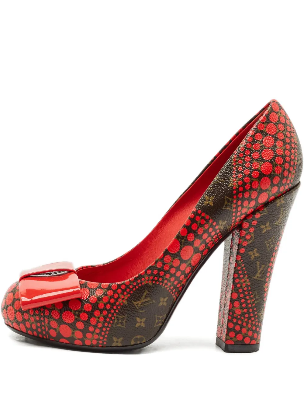 Louis Vuitton Pre-Owned x Yayoi Kusama polka-dot heeled pumps - Rosso