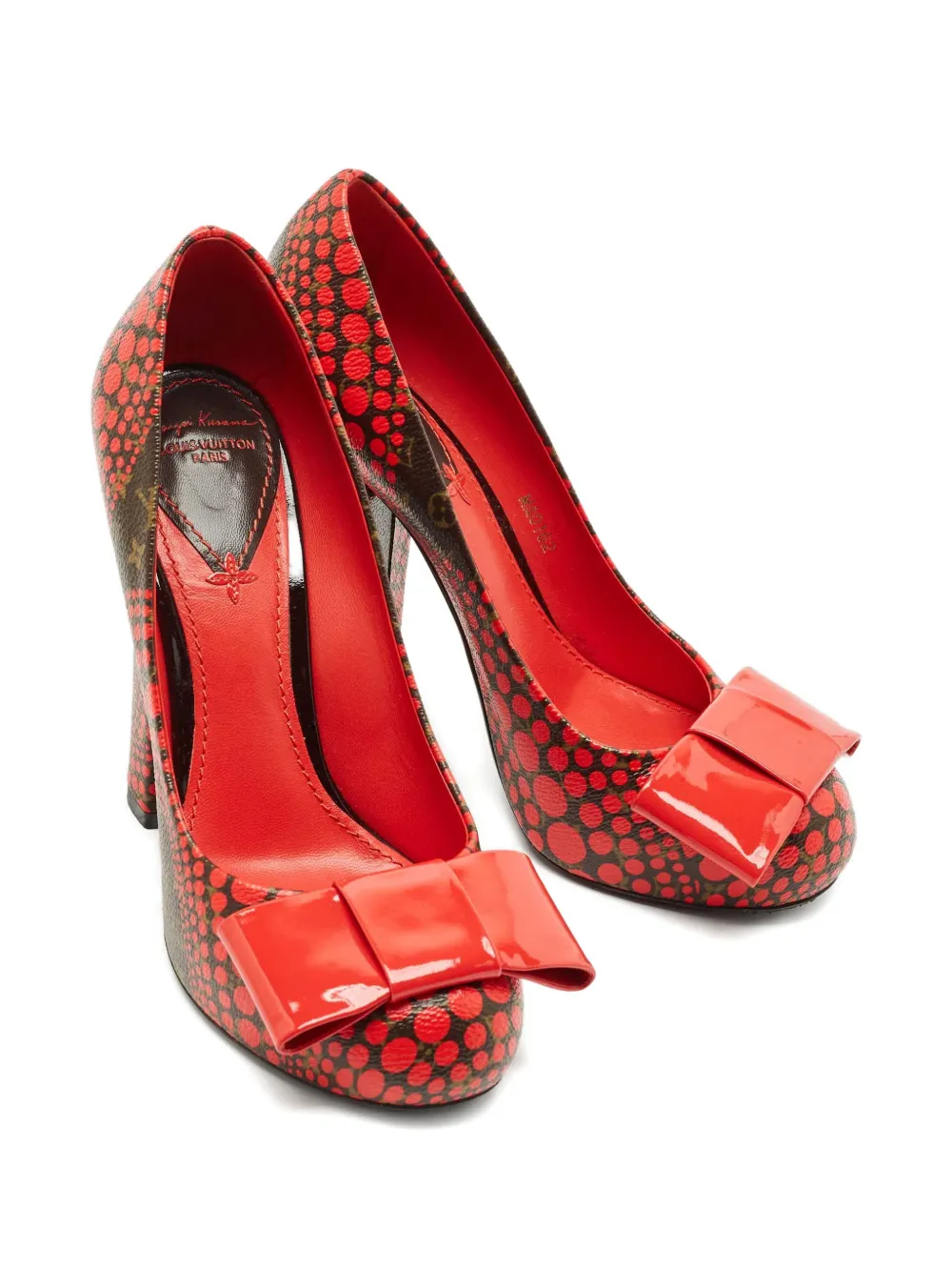 Louis Vuitton Pre-Owned x Yayoi Kusama polka-dot heeled pumps - Rood