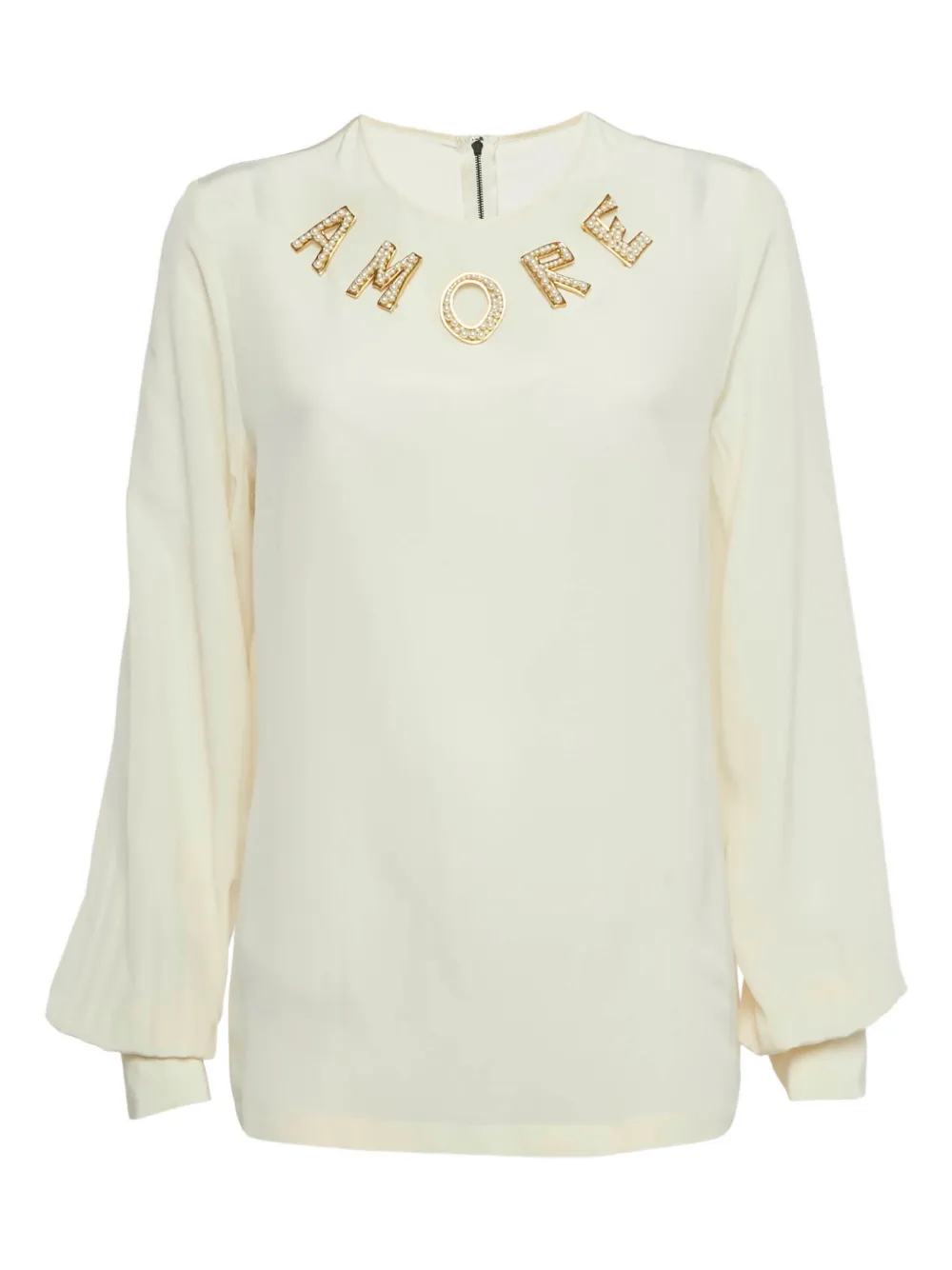 Dolce & Gabbana Pre-Owned Amore appliqué blouse - Bianco