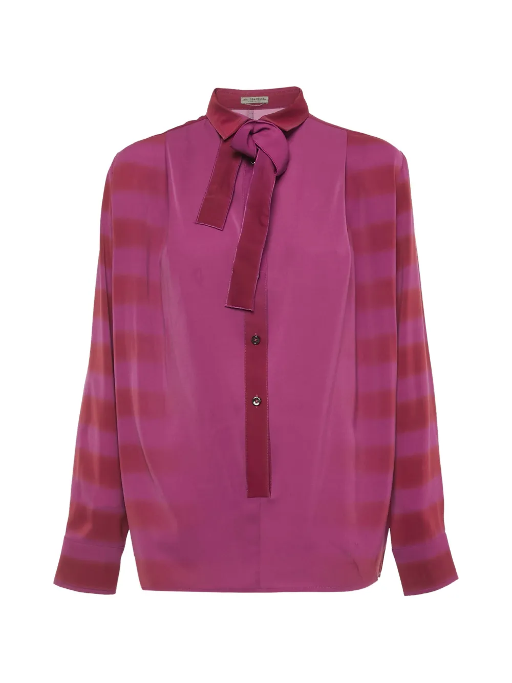 Bottega Veneta Pre-Owned Blusa in seta con nastro - Rosa