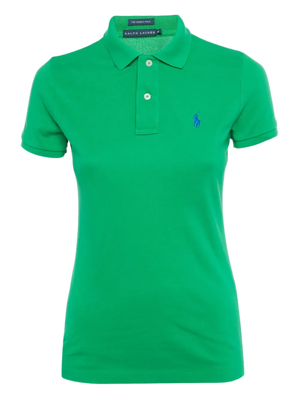 Polo Ralph Lauren Vintage skinny-fit cotton polo top - Verde
