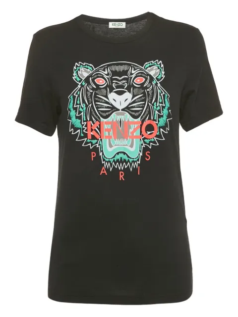 Kenzo Pre-Owned Tiger-print crew-neck T-shirt