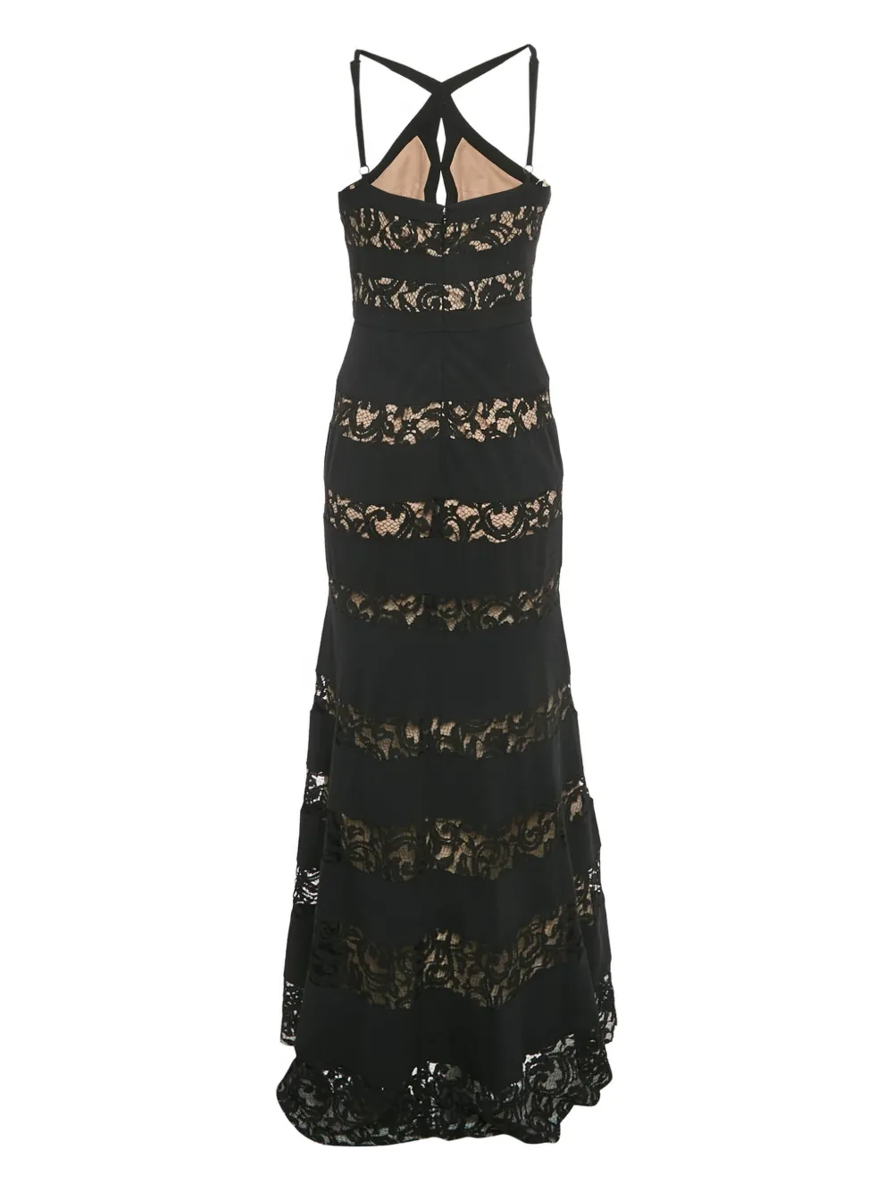 BCBG Max Azria lace cut-out dress - Zwart