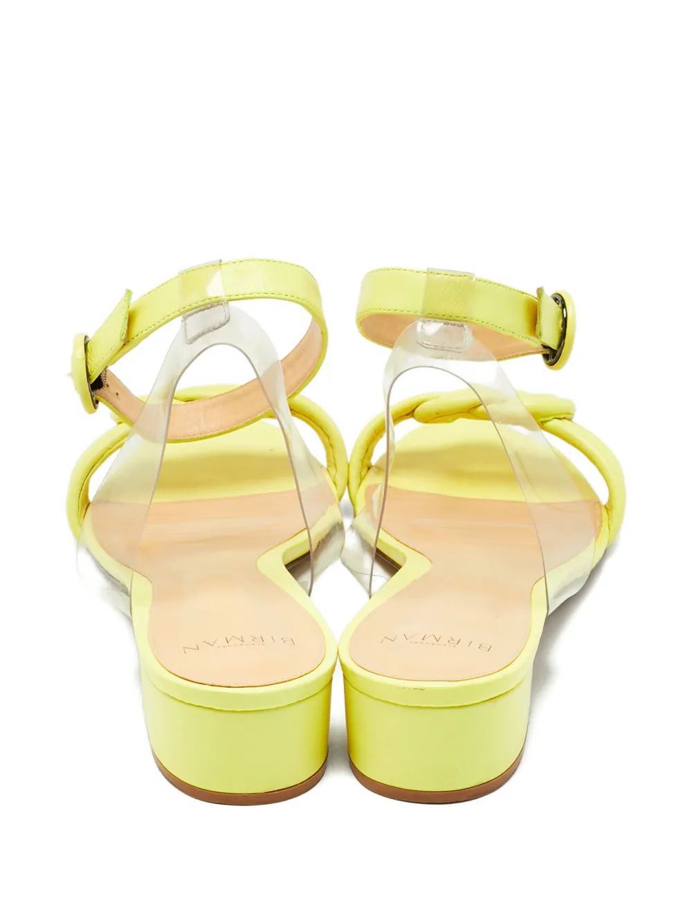 Alexandre Birman Vicky ankle-strap knot-detail sandals - Geel