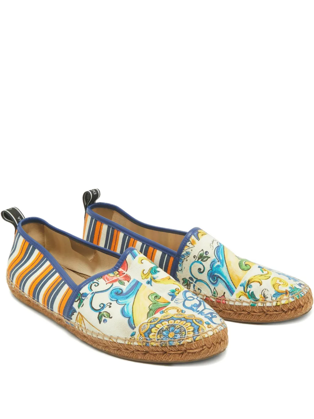 Dolce & Gabbana Pre-Owned Majolica canvas espadrilles | White | Image 1