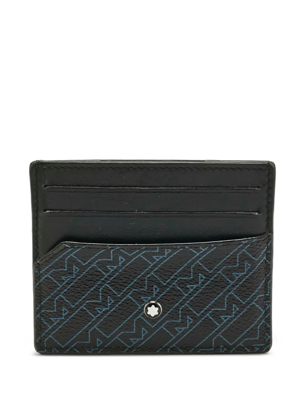 Montblanc medium Gram leather card holder - Nero